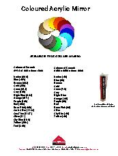 Allplastics - Acrylic Mirror Colours