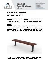 Barcelona Bench (Merbau Hardwood) - Spec Sheet