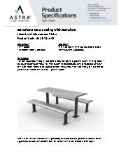 Barcelona DDA Setting with Benches (Anodised Aluminium) - Spec Sheet