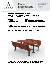 Barcelona DDA Setting with Seats (WGA Western Red Cedar) - Spec Sheet