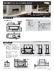 Escea DX1000 Builders and Architects Information Sheet