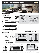 Escea DX1500 Builders and Architects Information Sheet