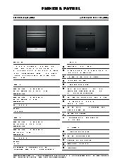 OB60SDPTDB1 oven specifications guide