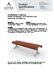 Astra Street Furniture Madrid suite – bench wood grain aluminium slat specifications