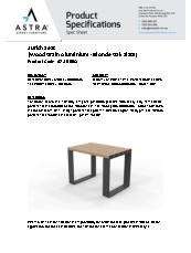 Astra Street Furniture Rome bench - Blonde Oak specification