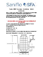 Saniflos 1000 installation instructions