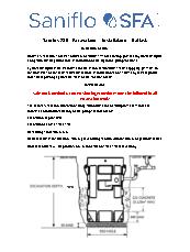 Saniflos 280 excavation and ballast instructions