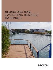 White paper evaluating decking materials